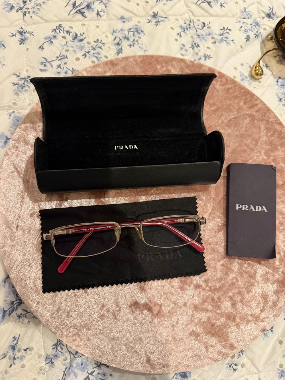 Prada prescription glasses with case